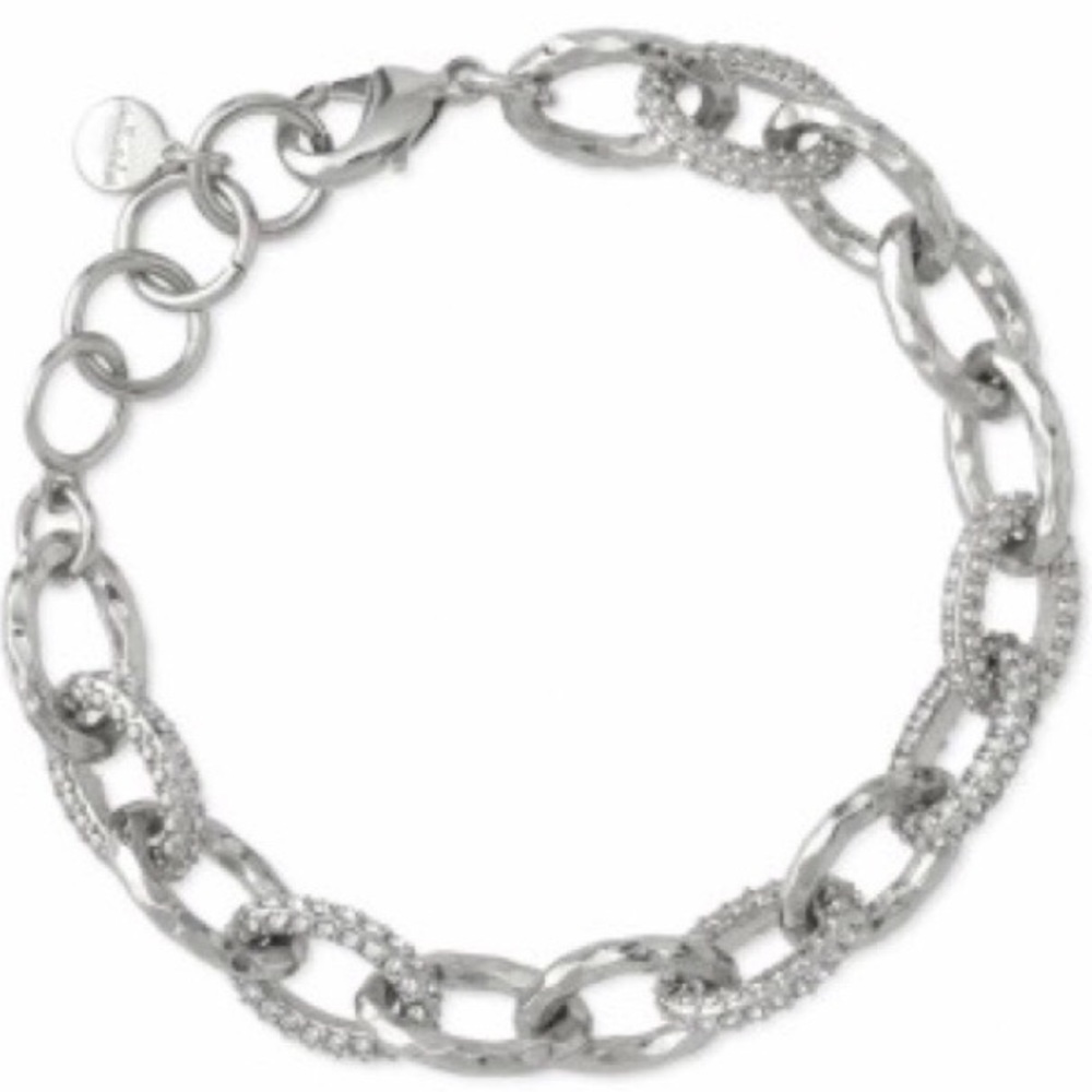 Stella & Dot⚔️SILVER Christina Pavé Link Bracelet - Picture 3 of 4